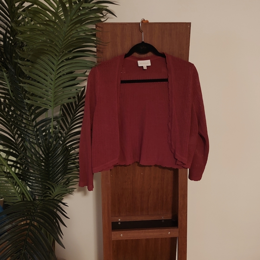 Modcloth Open Weave Shrug Sweater Cardigan
